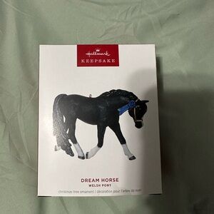Hallmark Keepsake Dream Horse Ornament - Black and Blue